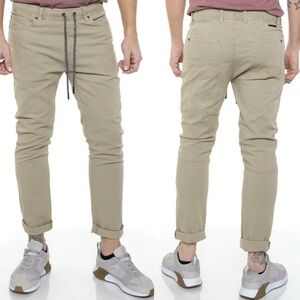 Civil Society Edwin Slouch Pants Khaki Beige‎ Mens Size 36 Nordstrom Stretch XL